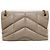 Saint Laurent Kleine Lulu Puffer Schultertasche aus Lammleder in Dunkelbeige mit Kette Braun - Ansicht 5