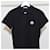 Moncler Kurzarm-Piqué-Short mit Logo-Patch Schwarz  - Ansicht 4