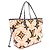 Louis Vuitton Borsa a Spalla Monogram Giant Crafty Neverfull MM Marrone - vista 2