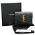 Saint Laurent Matelassé Compact Wallet Schwarz