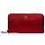 Prada Portafoglio Saffiano con zip rosso