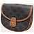 Céline Mini borsa a tracolla Versace in tela Triomphe e pelle di vitello Tan Marrone - vista 2