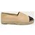 Chanel Espadrilles slip-on in pelle di agnello bicolore beige e nero Marrone - vista 2