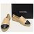 Chanel Espadrilles slip-on in pelle di agnello bicolore beige e nero Marrone - vista 8