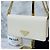 Prada Borsa a tracolla con catena in Vitello Saffiano Bianco - vista 10