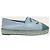 Chanel Espadrilles slip-on in pelle di agnello bicolore blu e verde scuro - vista 2
