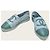 Chanel Espadrilles slip-on in pelle di agnello bicolore blu e verde scuro - vista 3