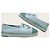 Chanel Espadrilles slip-on in pelle di agnello bicolore blu e verde scuro - vista 5