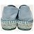 Chanel Espadrilles slip-on in pelle di agnello bicolore blu e verde scuro - vista 7