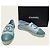 Chanel Espadrilles slip-on in pelle di agnello bicolore blu e verde scuro - vista 8