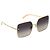 Louis Vuitton Square Sunglasses with Gold Tone Frame Golden