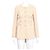 Chanel Giacca in tweed di cotone ecru da donna Bianco