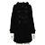 Burberry Women’s Black Wool Toggle Double Coat Jacket