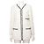 Chanel Chaqueta de tweed blanco para mujer Season