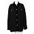 Miu Miu Sobrecamisa Jaqueta Feminina Black Tweed