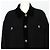 Miu Miu Sobrecamisa Jaqueta Feminina Black Tweed - vista 2