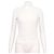 Chanel Canotta in cotone con pizzo e logo CC da donna - Season White Bianco