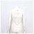 Chanel Canotta in cotone con pizzo e logo CC da donna - Season White Bianco - vista 4
