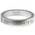 Maison Martin Margiela Anillo plateado fino numerado
