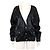 Chanel Giacca bomber in nylon nero da donna di stagione