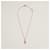 Hermès Pendentif Mini Maillon Petit Modèle Collier Femme Crème Or Rose Blanc  - vue 4