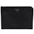 Prada Clutch Saffiano Triangle Logo Black Preto