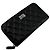 Chanel Lambskin Vintage Silver Logo Zip Long Wallet Black