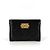Chanel Boy Kartenetui mit goldenem Logo Schwarz