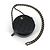 Chanel Borsa a tracolla rotonda in caviar Nero