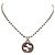 Gucci Collana con logo intrecciato argento