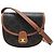 Céline Mini bolsa transversal Versace em canvas Triomphe e couro de bezerro Tan Marrom