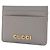 Gucci Grauer Leder-Kartenetui mit Script-Logo - Ansicht 3