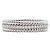 Tiffany & Co Zwei-Reifen-Platin-Diamant-Seilring Silber