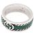 Gucci Anillo de plata con esmalte entrelazado y turquesa - vista 2
