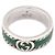 Gucci Anillo de plata con esmalte entrelazado y turquesa - vista 4