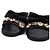 Chanel Mule da donna in pelle nera con fiocco e trifoglio di perle - vista 5