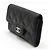Chanel Porta-cartões de visita clássico Black Caviar Silver Preto - vista 3