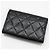 Chanel Porta-cartões de visita clássico Black Caviar Silver Preto - vista 5