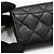 Chanel Porta-cartões de visita clássico Black Caviar Silver Preto - vista 6