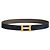 Hermès Reversible Leather Belt with Gold Buckle for Men Bleu Marine