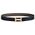 Hermès Reversible Leather Belt with Gold Buckle for Men Bleu Marine - view 2