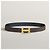Hermès Reversible Leather Belt with Gold Buckle for Men Bleu Marine - view 3