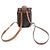 Céline Mochila Bonny em Canvas Triomphe e couro de bezerro Tan Marrom - vista 4