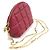Bottega Veneta Bolsa de ombro meia-lua com corrente Amaranto Burgundy em couro Napa acolchoado Vermelho - vista 2