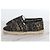 Chanel Mule espadrille in tweed slip-on Nero - vista 4