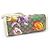 Gucci Borsa a Spalla GG Supreme Canvas White FLORA Flower Padlock Small Chain Marrone - vista 5