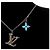 Louis Vuitton Collana INITIALS in Cristallo Turchese Blu - vista 5