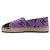Chanel Espadrilles viola in jacquard di cotone e grosgrain da donna - vista 4