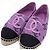 Chanel Espadrilles viola in jacquard di cotone e grosgrain da donna - vista 6
