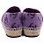 Chanel Espadrilles viola in jacquard di cotone e grosgrain da donna - vista 7
